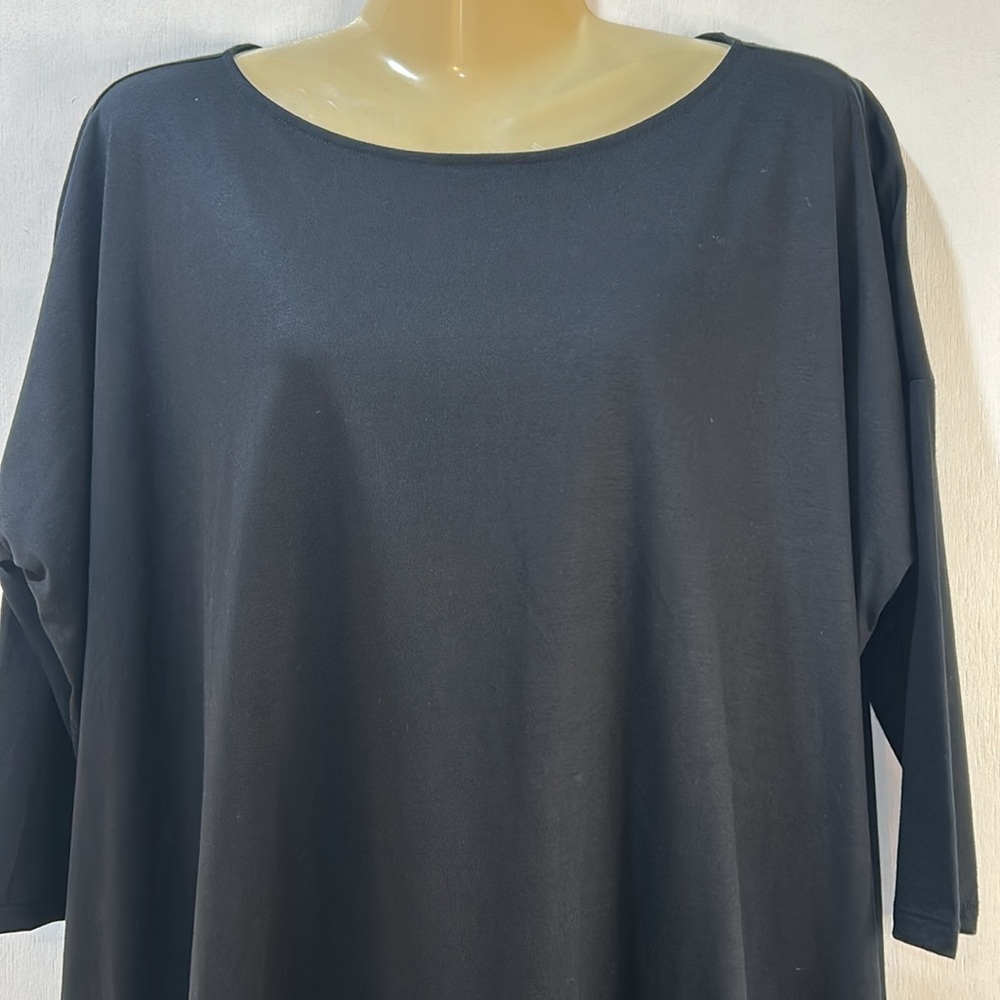GAD MIDI DRESS Sz SMALL BLACK LONG SLEEVES OVERSIZED NEW - Picture 4 of 11
